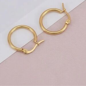 Gold Plated Stainless steel hoops